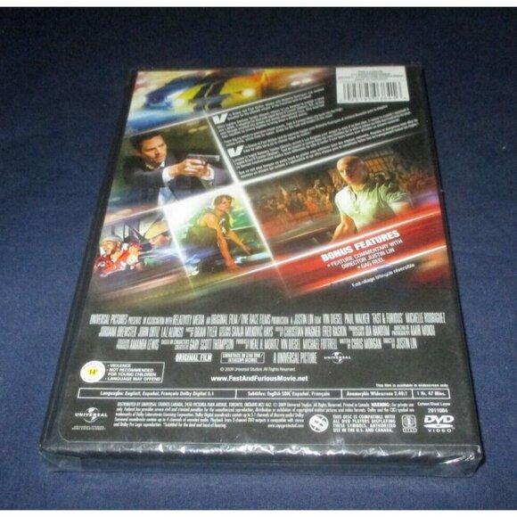Fast & Furious (DVD, 2009) (unopened) Paul Walker Vin Diesel Michelle Rodriguez - Picture 3 of 3